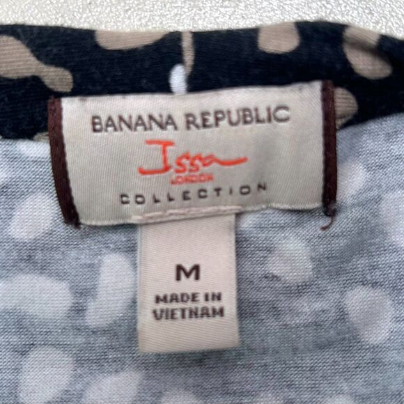 Banana Republic Issa Collection Animal Print Wrap Top Medium - Picture 8 of 10